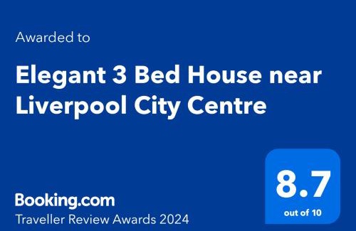 Aigburth Casa | Elegant 3 Bed House near Liverpool City Centre