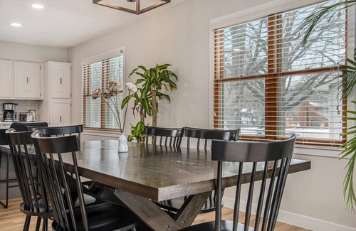 West Omaha Casa | Elegant 4BR Getaway! Firepit, BBQ & Private Pool!