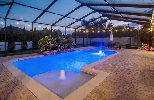 Nichols Casa | Elegant Home with Pool, Office, Theater, and Fence