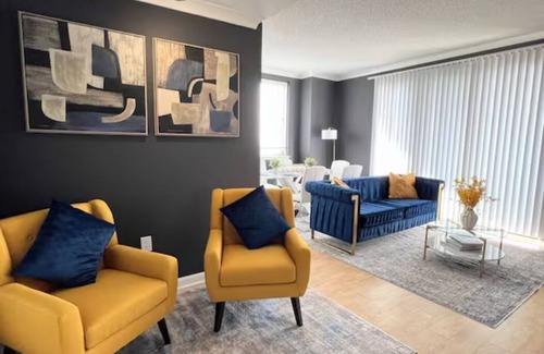 Ballston Apartamento | Elegant King Suite Metro DC