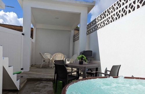 Hato Abajo Apartamento | Elegant Ocean-Front Apartment, PRIVATE Jacuzzi, BBQ