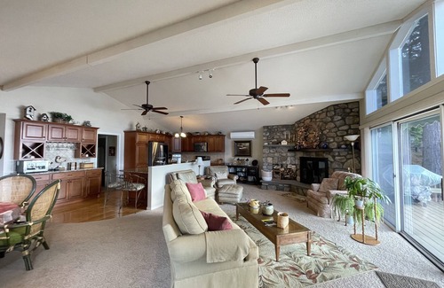 South Casco Casa | Elegant, Relaxing Home with Amazing Sunset Views on Big Sebago Lake
