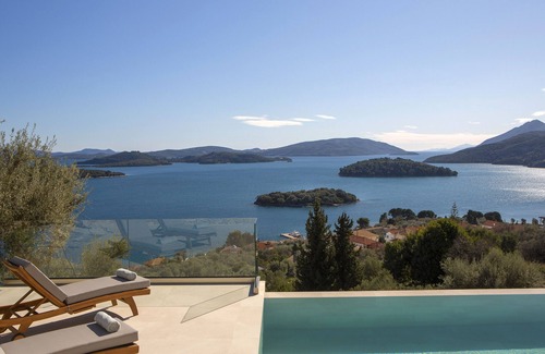 Perigiali Villa | Elegante villa de piedra, a poca distancia del centro de Pasa Beach y Nydri