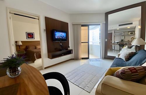 Boqueirao Apartamento | Elegante apto com vista mar no Gonzaga