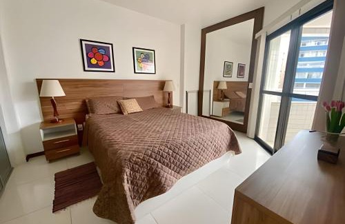 Boqueirao Apartamento | Elegante apto com vista mar no Gonzaga