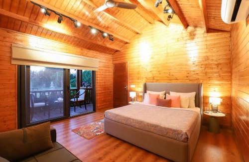 Dubbi Villa | ELIVAAS Riveira Hills - 3 BHK Wooden Cottage with Lush Garden, Pvt Pool