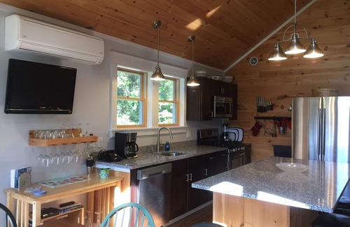 Wolcott Casa | Casa de nueva construcción, hermosa, Stowe con vistas a la montaña