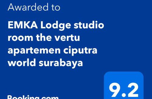 Surabaya Apartamento | EMKA Lodge studio room the vertu apartemen ciputra world surabaya