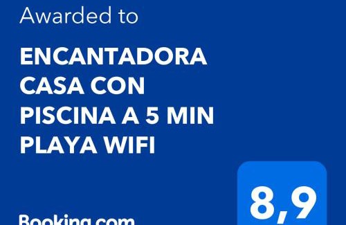 Alcossebre Casa | ENCANTADORA CASA CON PISCINA A 5 MIN PLAYA WIFI
