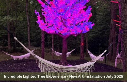Sevierville Casa | Enchanted Forest Cabin And Teepee! Lights & Laser Show! Private Hot Tub! Unique Stay!
