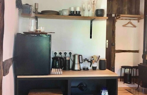 Hittbergen Cabina | Enchanting tiny house with fireplace on the Elbe