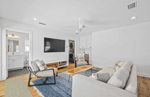 St. Augustine Beach Villa | Endless Summer Oasis heated pool and putting green