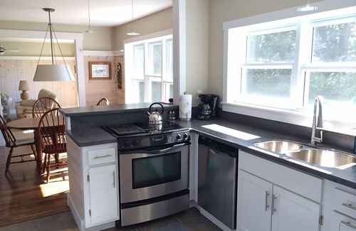 Ludington Cabaña | "Endless Summer" Open Water View Lake Michigan Beach Front Home