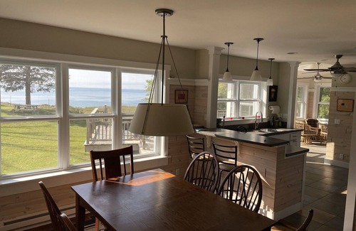 Ludington Cabaña | "Endless Summer" Open Water View Lake Michigan Beach Front Home