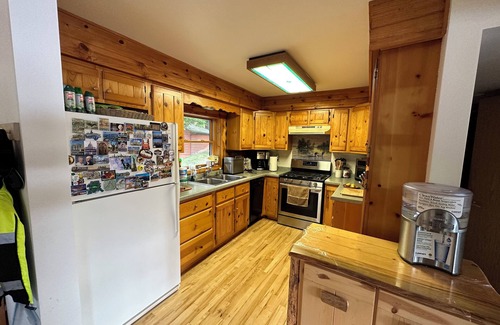 National Mine Cabina | Enjoy the lake, walk in the forest, s’mores on the fire pit and deer visits.