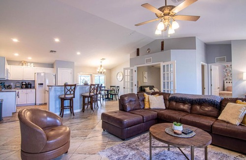Diplomat Casa | Enjoy the Salt Life with this Heated Saltwater Pool and outdoor lanai.