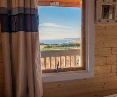 Borth Apartamento | Enlli Fach cabin sleep's 2 adults and 2 children 2 dogs welcome not suitable for contract workers due to parking height restrictions