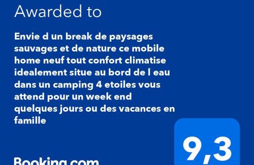 Piraillan Otro | Envie d un break de paysages sauvages et de nature ce mobile home neuf tout confort climatise idealement situe au bord de l eau dans un camping 4 etoiles vous attend pour un week end quelques jours ou des vacances en famille