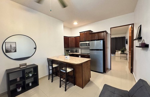 Cerro Gordo Apartamento | Equipped beach apartment with kitchen, AC, WIFI, 1 Queen bed + 1 sofa bed.