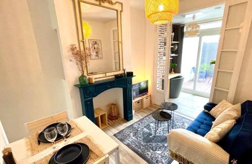 Sainte-Anne - Faubourg Noyon Apartamento | Escale bohème - Terrasse en centre-ville - Gare