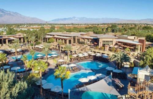 Palm Desert Casa | Escape the heat of Palm Desert in all the 3 pools with waterslide at this great resort 2BD condo
