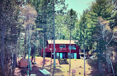 Spooner Cabina | Escape to the Lake - Rustic 3-bedroom log-sided cabin nestled amongst the pines