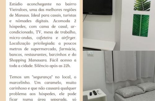 Adrianopolis Apartamento | Estúdio Charmoso no Vieiralves