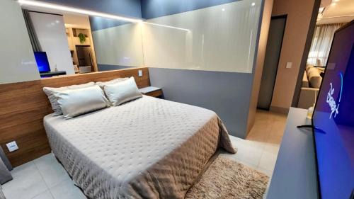 Jardim dos Estados Apartamento | Estúdio Luxuoso no Vertigo com Smart TV na Cama