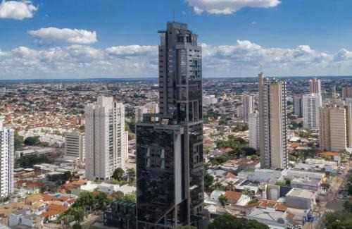 Jardim dos Estados Apartamento | Estúdio Luxuoso no Vertigo com Smart TV na Cama