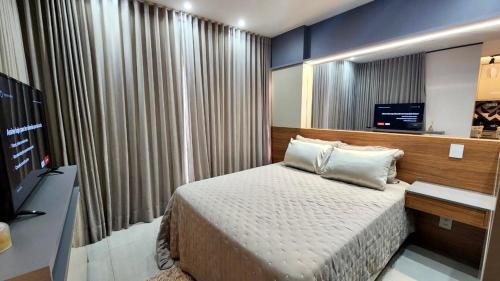 Jardim dos Estados Apartamento | Estúdio Luxuoso no Vertigo com Smart TV na Cama