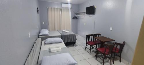 Castelo Branco Apartamento | Estúdios Individual na Meia Praia ar, wifi, vaga, cozinha, tv smart - 6 x no cartão sem juros
