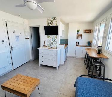 Palavas-les-Flots Apartamento | EStudio 1ère ligne vue mer ,place de parking privée accès a la plage de la résidence 3ème étage