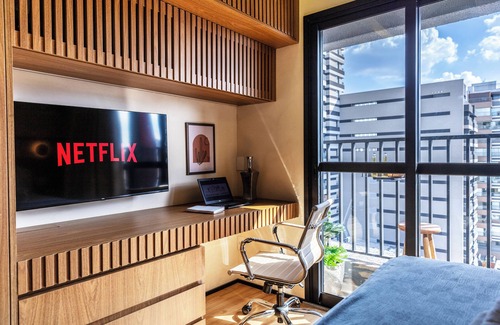 Indianopolis Apartamento | Estudio piscina e AC prox ao Ibirapuera