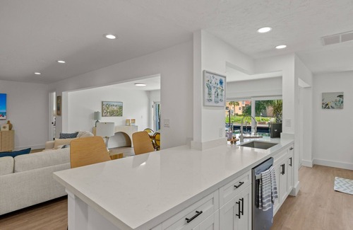 Shell Harbor Casa | Exceptional canal front home, beautiful design, steps to beach!