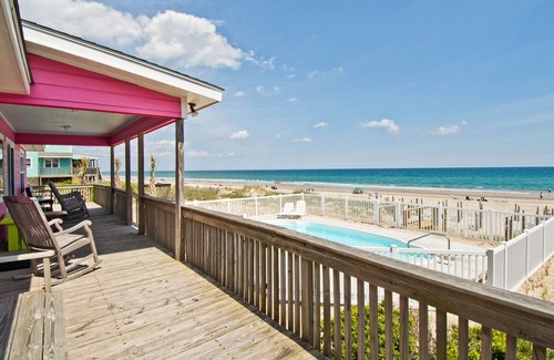 Emerald Isle Cabaña | Excepcional Mar Cottage Frente Con piscina perfecto para su familia!