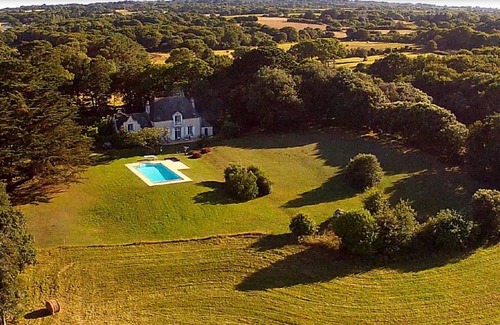 Sarzeau Casa | hogar familiar 15 personas impresionantes vistas del Golfo - piscina privada
