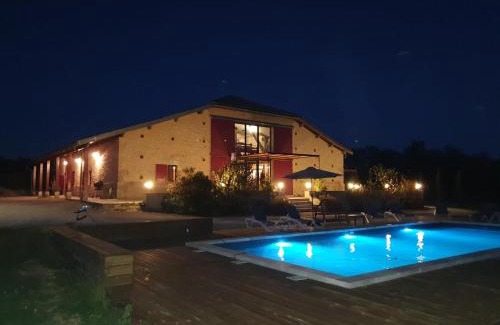 Villebramar Casa | exceptionnel loft style industriel tout équipé 15 personnes avec piscine et jacuzzi