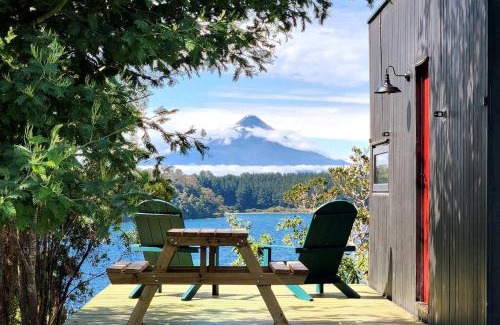 Frutillar Casa | Exclusiva Cabin en tranquilo campo a orillas del lago con vista a volcanes - hot tub privado