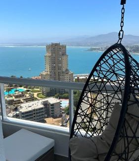 Concon Apartamento | Exclusivo y Amplio Dpto Costa de Montemar con Vista al Mar
