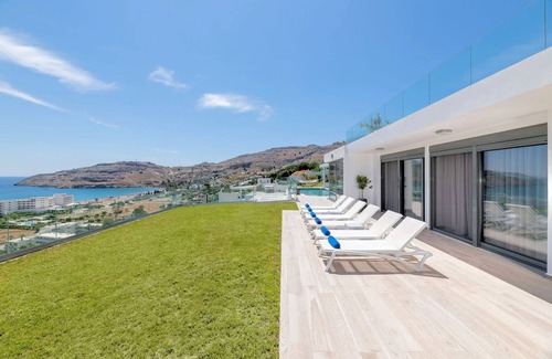 Vlicha Villa | Villa Ejecutiva Rodas | Villa Kastro | Impresionantes vistas al mar | 3 Dormitorios | Lindos