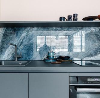 Eschollbrucken Apartamento | Exklusive Design Appartement Deep Blue Neubau