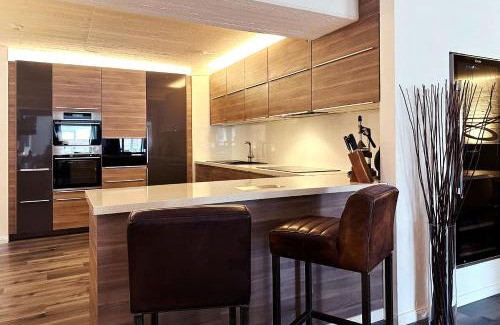 Hammerbrook Apartamento | Exklusives Hafen-Appartement mit Whirlpool, mit Wasserblick, City-Nah & eigenem Parkplatz