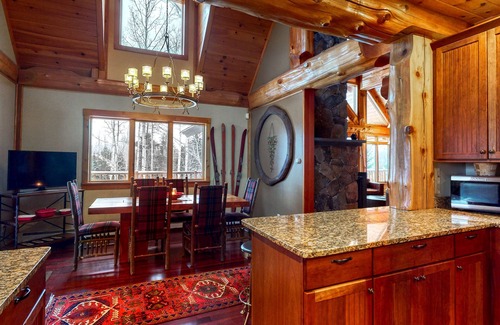Carrabassett Valley Casa | Expansive Getaway with Mountain Views, Hot Tub, Home Theater & Game Room