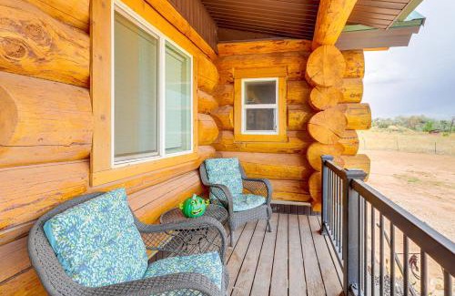 Gusher Casa | Explore Uintah Basin Rustic Cliff Cabin with Loft