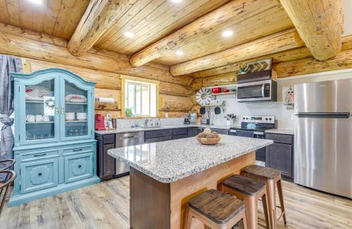 Gusher Casa | Explore Uintah Basin Rustic Cliff Cabin with Loft