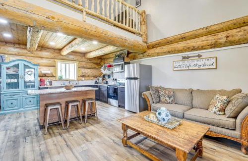 Gusher Casa | Explore Uintah Basin Rustic Cliff Cabin with Loft
