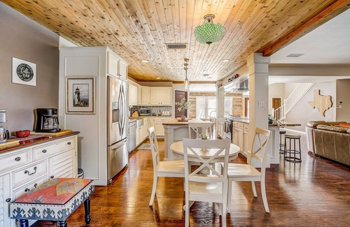 Cedar Park Casa | Exquisite dog-friendly home with fenced yard, pool, firepit, central AC, & W/D