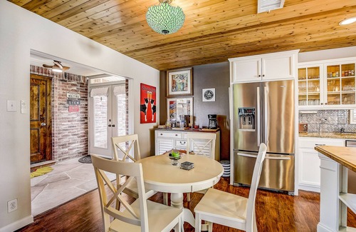 Cedar Park Casa | Exquisite dog-friendly home with fenced yard, pool, firepit, central AC, & W/D