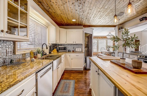 Cedar Park Casa | Exquisite dog-friendly home with fenced yard, pool, firepit, central AC, & W/D