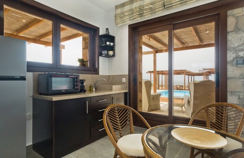 Karpathos Villa | Exquisite Karpathos Apartment (On Request) | Apartment Zeta | 2 Bedrooms | Private Veranda with Outdoor Furniture | Private Swimming Pool | Shared Seating Area with with Stunning Sea Views | Michaliou Kipos